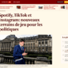 "Spotify, TikTok et Instagram: nouveaux terrains de jeu pour les politiques"