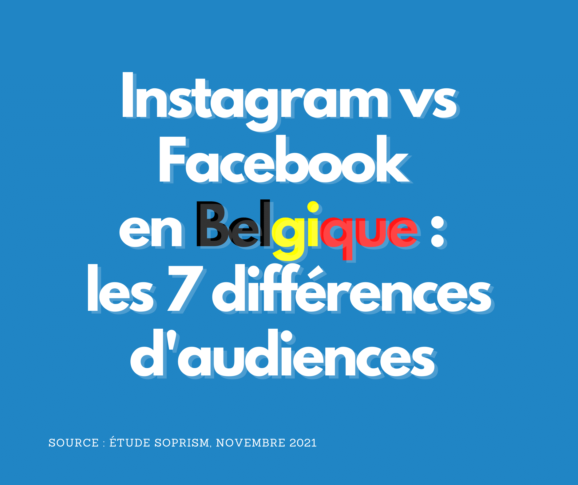 Audiences Instagram vs Facebook en Belgique: les 7 différences