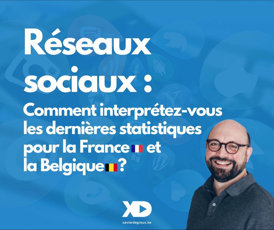Réseaux sociaux : les chiffres-clés en France et en Belgique (juillet 2022)