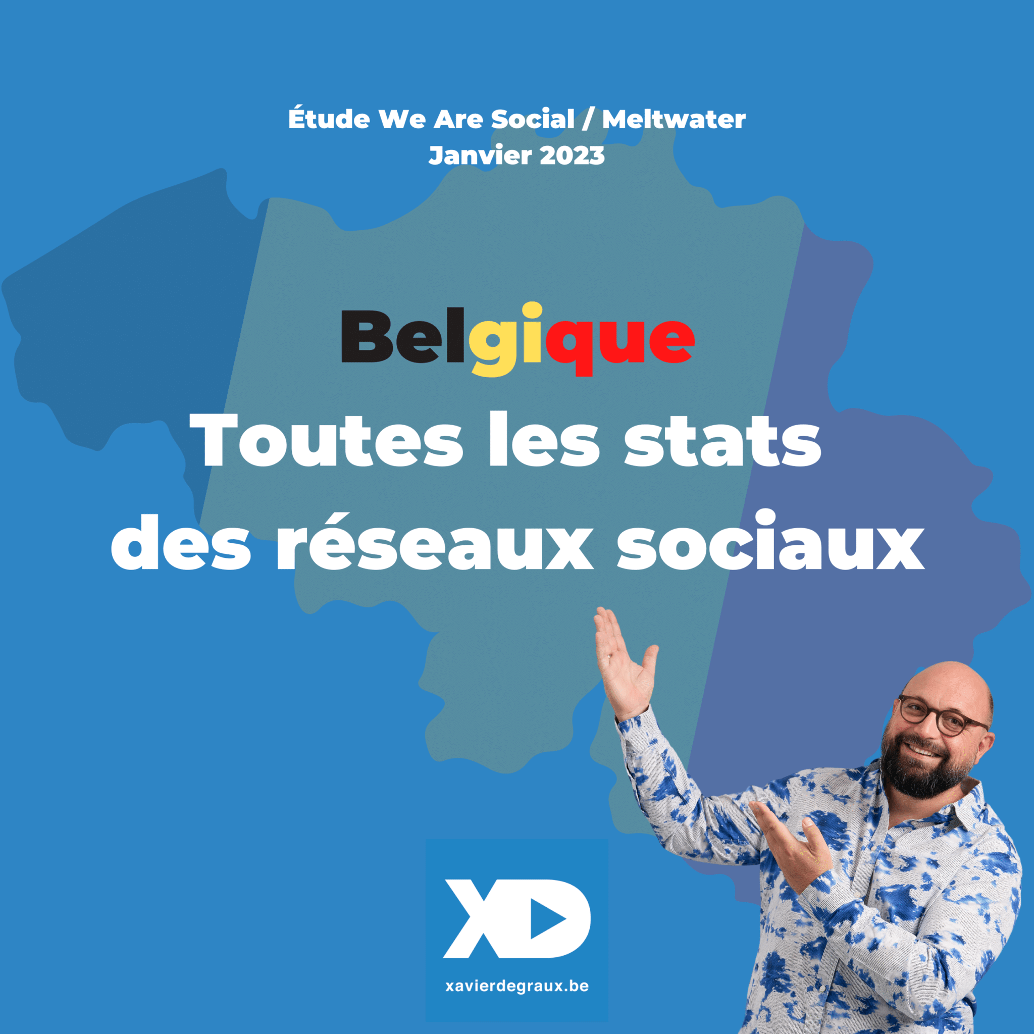 Réseaux sociaux en Belgique : toutes les statistiques 2023 (étude)