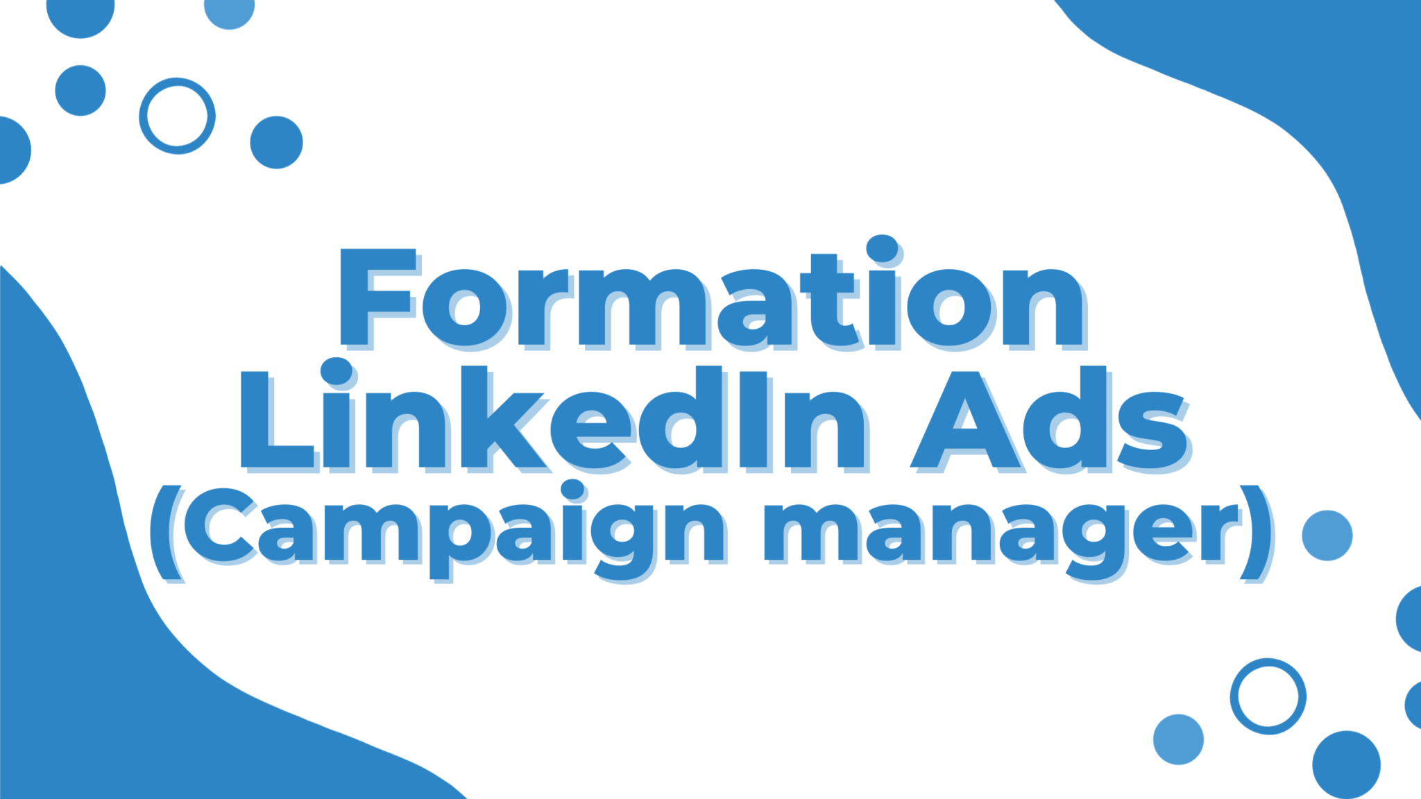 Formation LinkedIn Ads Campaign manager Degraux