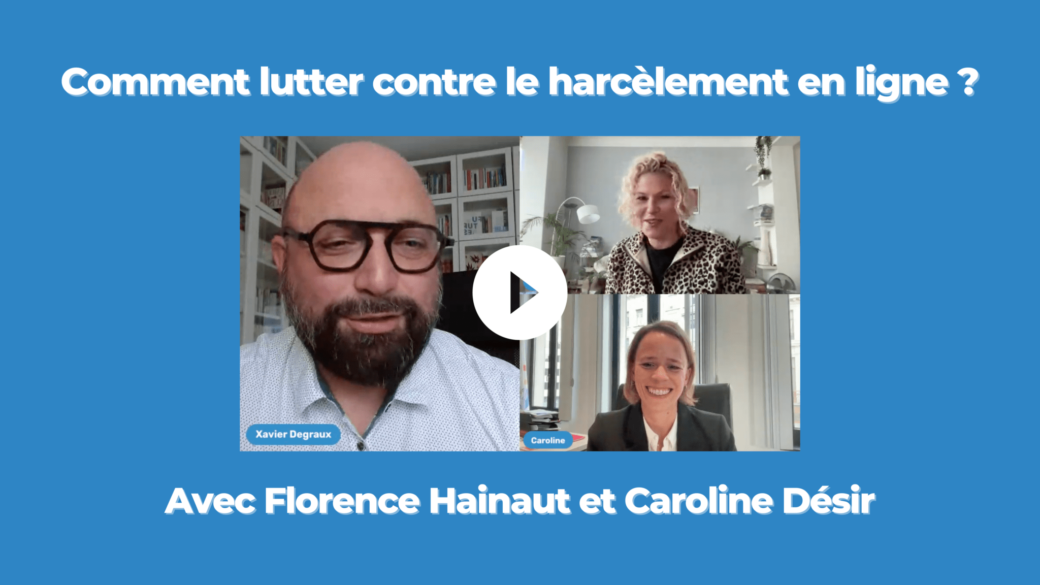 Revivez le live sur le harcèlement en ligne, avec Florence Hainaut et Caroline Désir