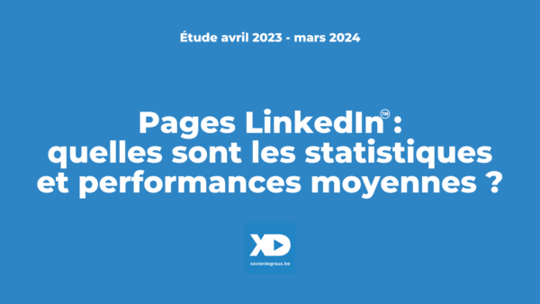 Pages LinkedIn statistiques et perfomances mars 2024 Degraux Agorapulse