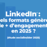 Quels formats LinkedIn génèrent le plus d’engagement en 2025 ? (étude socialinsider)
