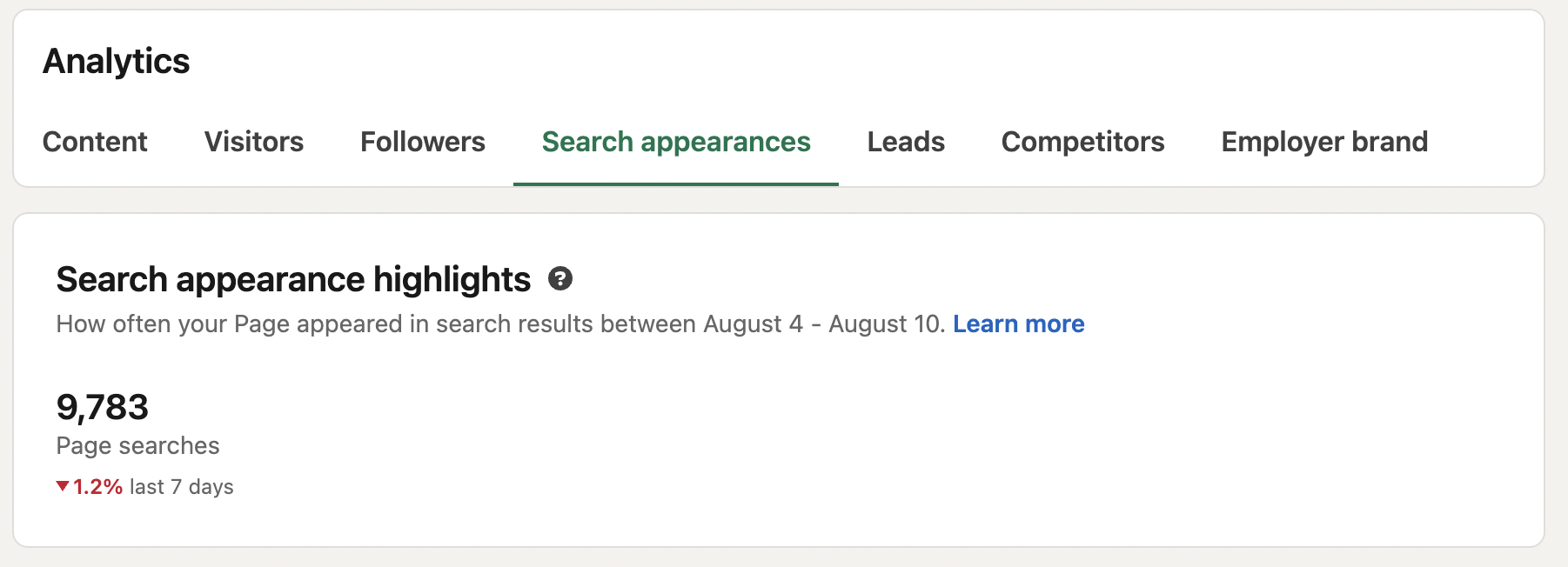 Nouveau : combien de fois votre page LinkedIn a-t-elle été trouvée, et comment ?