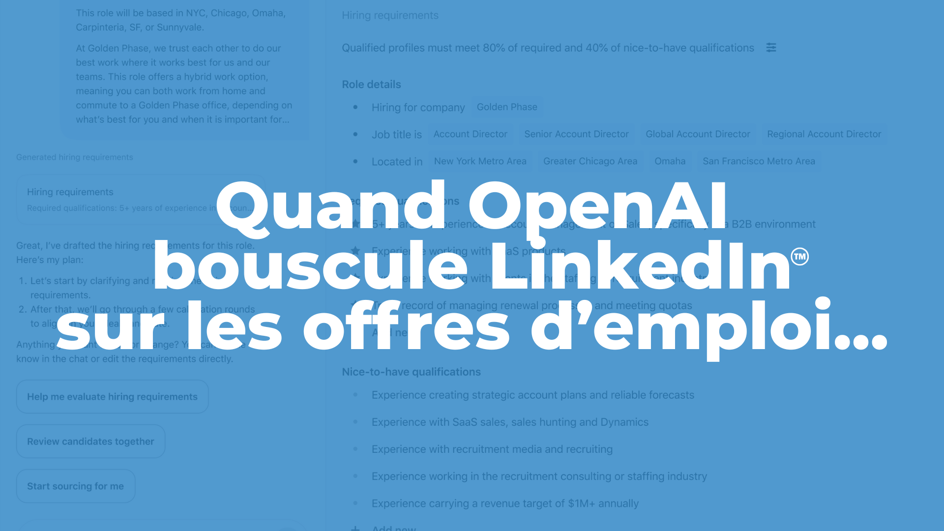 Quand OpenAI bouscule LinkedIn sur les offres d’emploi…