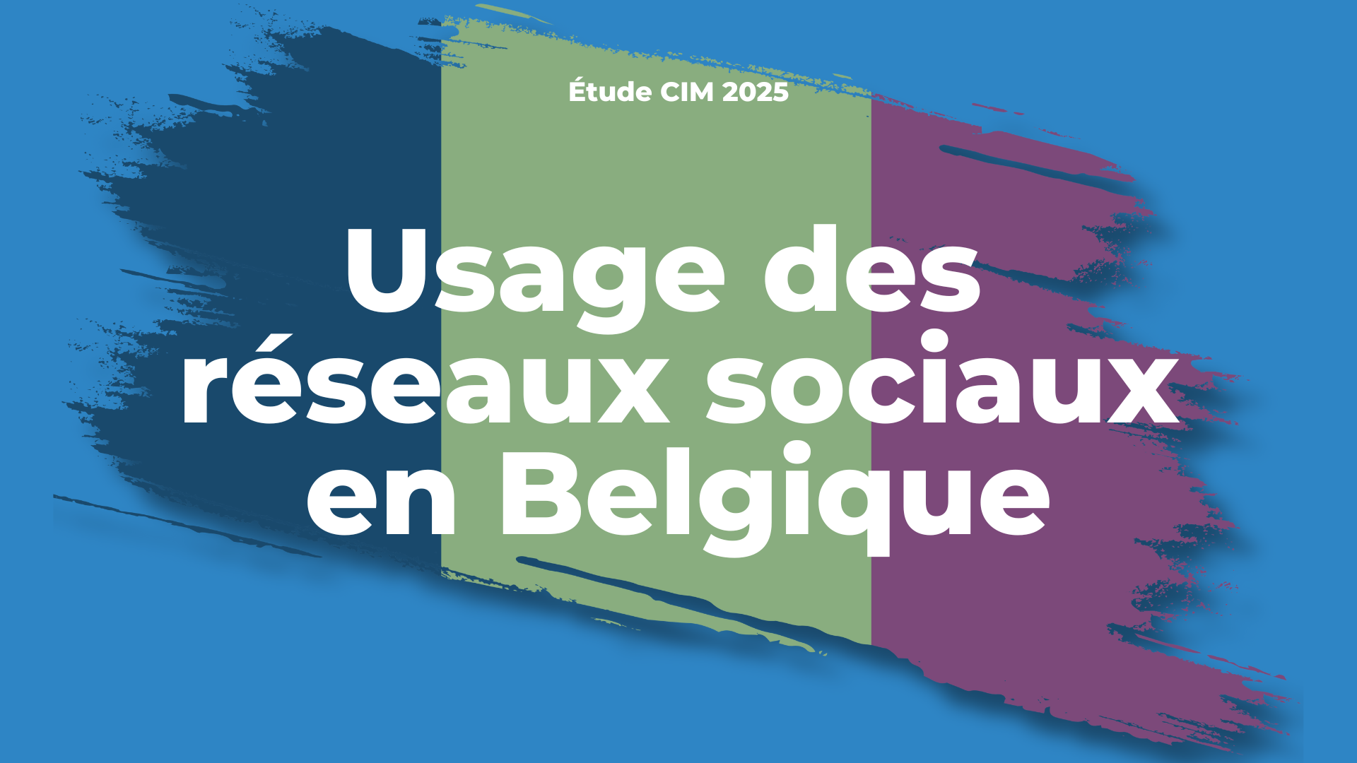 Usage des réseaux sociaux en Belgique (étude CIM 2025)