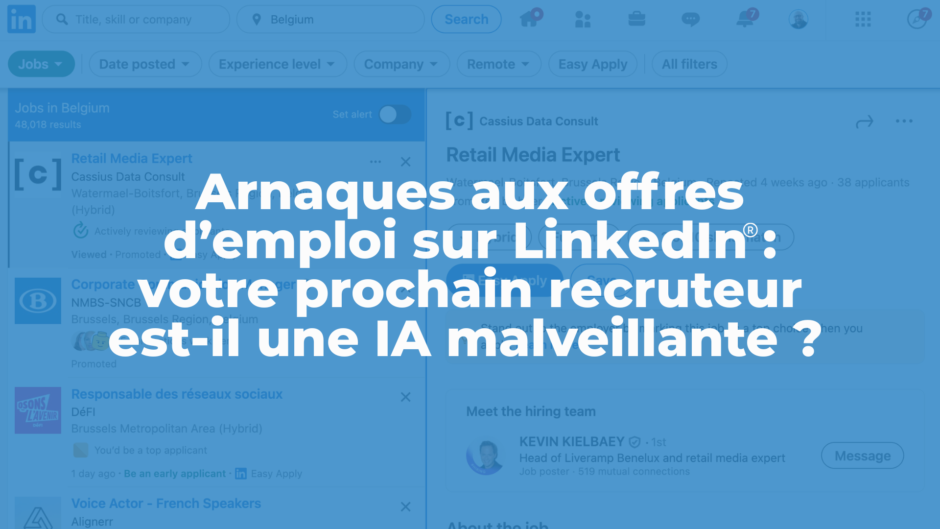 Arnaques sur LinkedIn : Votre prochain recruteur est-il une IA malveillante ? 