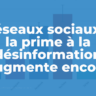 Réseaux sociaux : la prime à la désinformation augmente encore