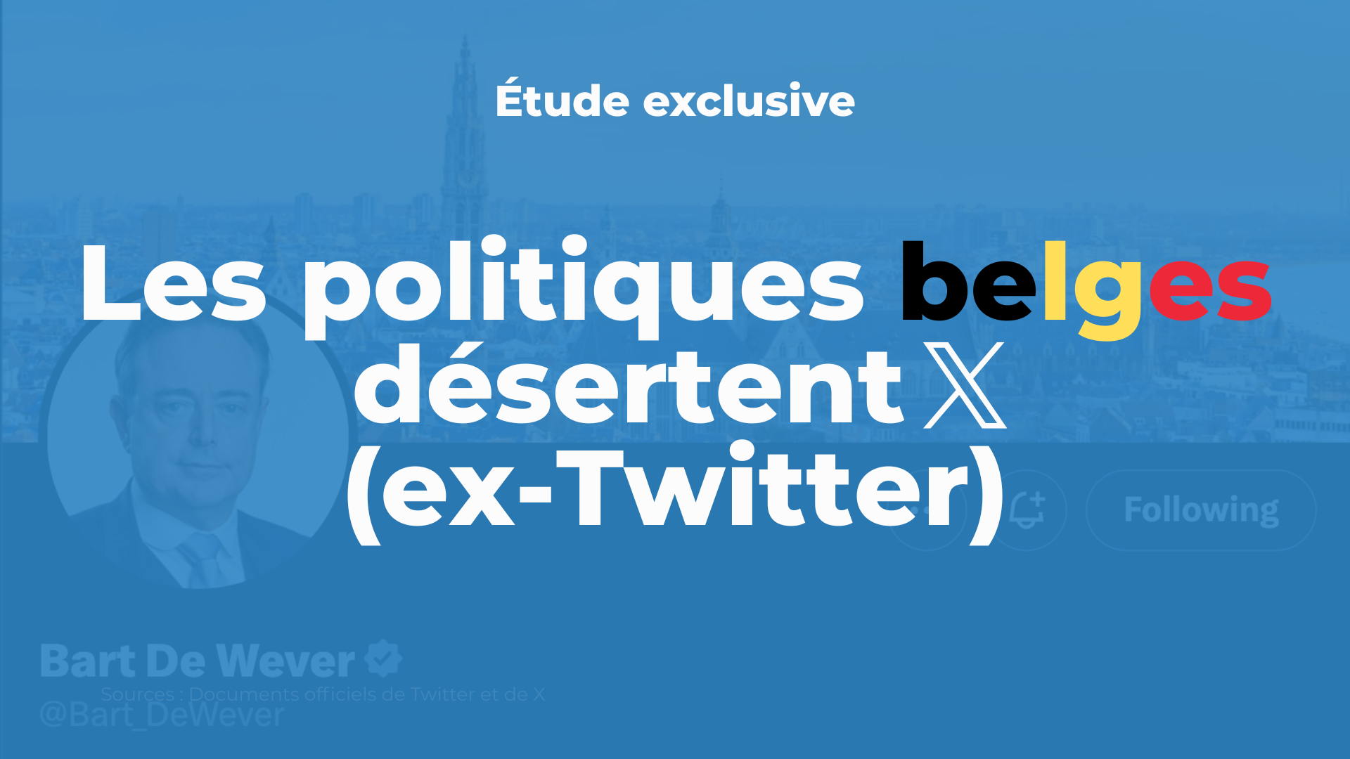 Les politiques belges désertent X, pas les Français (étude exclusive)