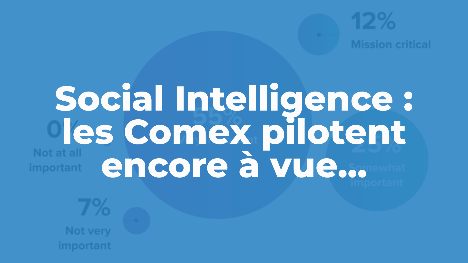 Social Intelligence : les Comex pilotent encore à vue…